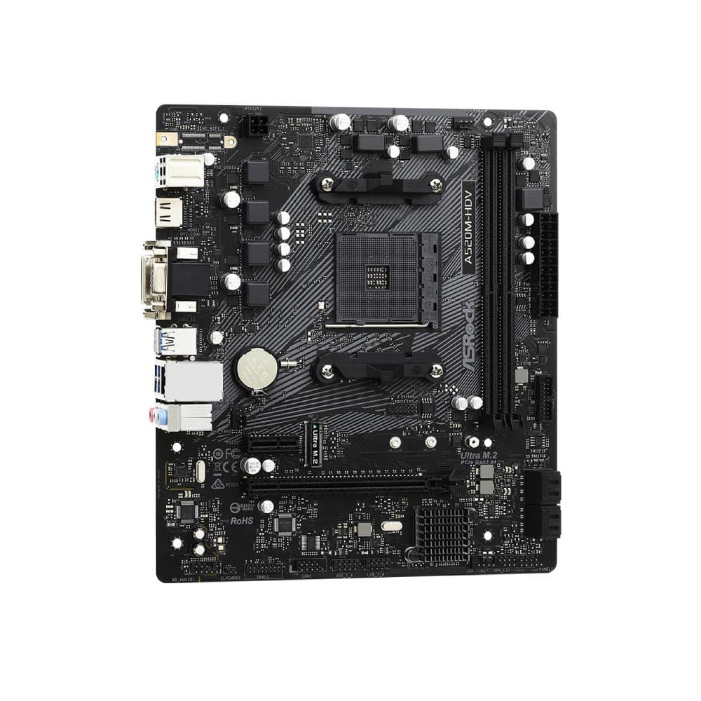 Asrock A520M-HDV Micro-ATX AMD Socket AM4 Motherboard - Image 5