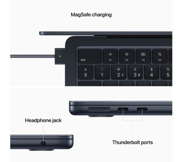 APPLE MacBook Air 13.6" (2022) - M2, 256 GB SSD, Midnight - Image 7