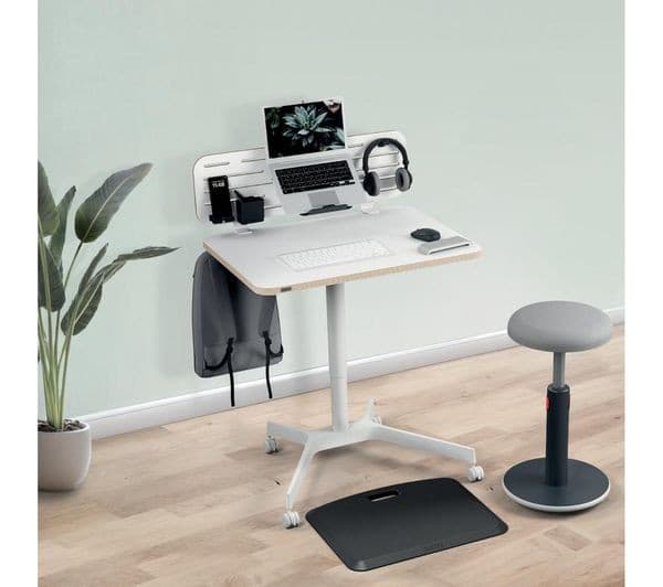 LEITZ Ergo Small Sit Standing Desk - White - Image 9