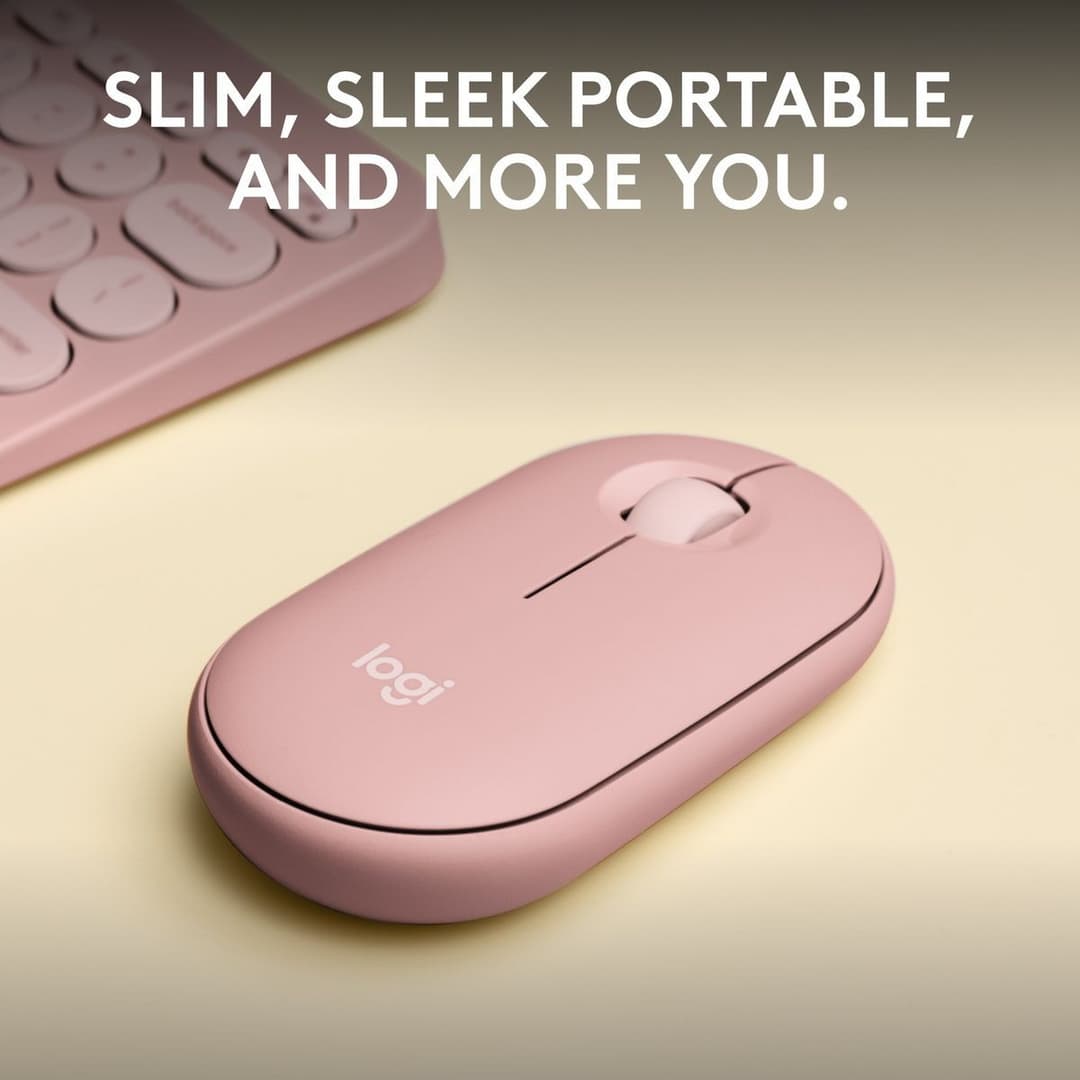 Logitech Pebble 2 M350s Wireless Mouse - Rose - Image 2