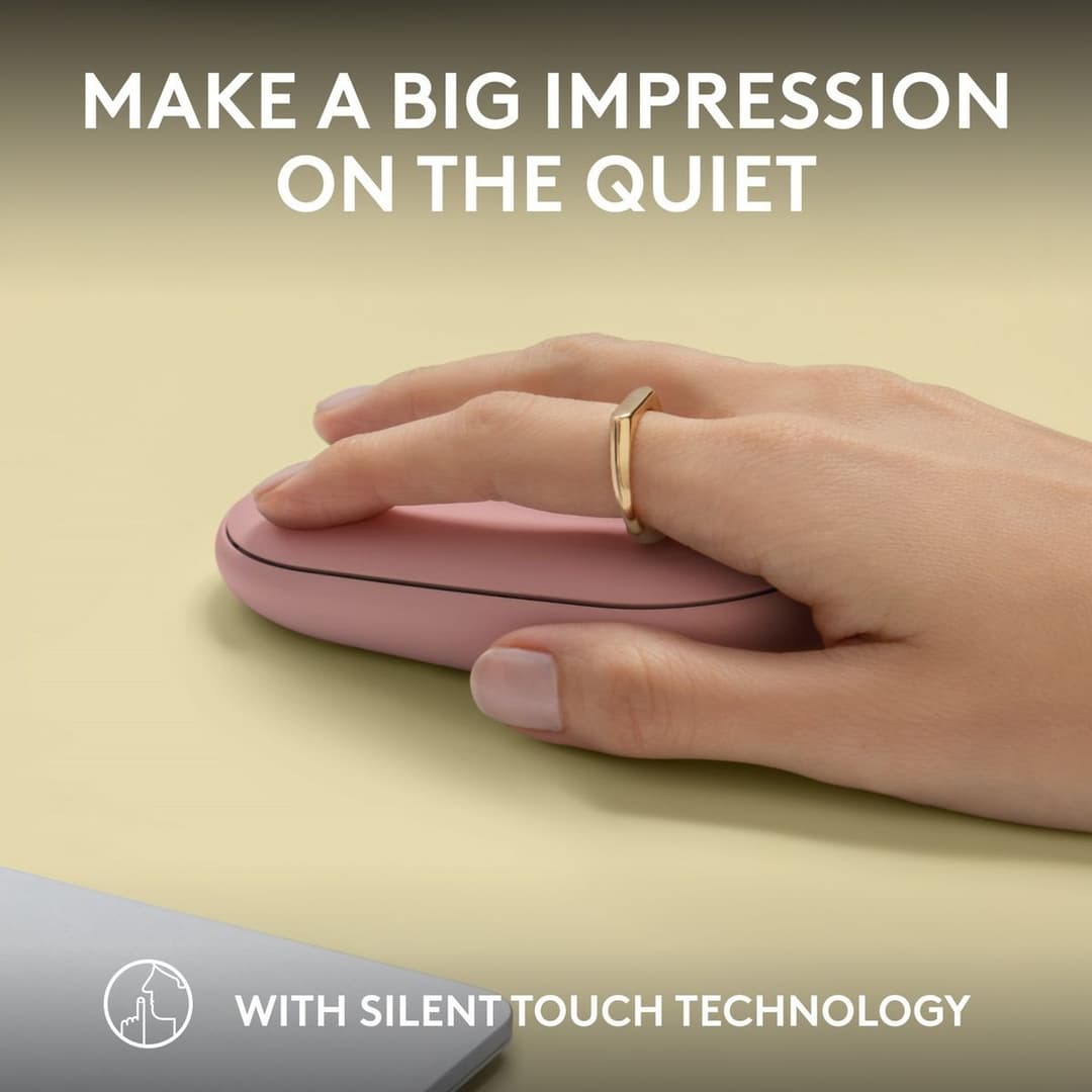 Logitech Pebble 2 M350s Wireless Mouse - Rose - Image 5