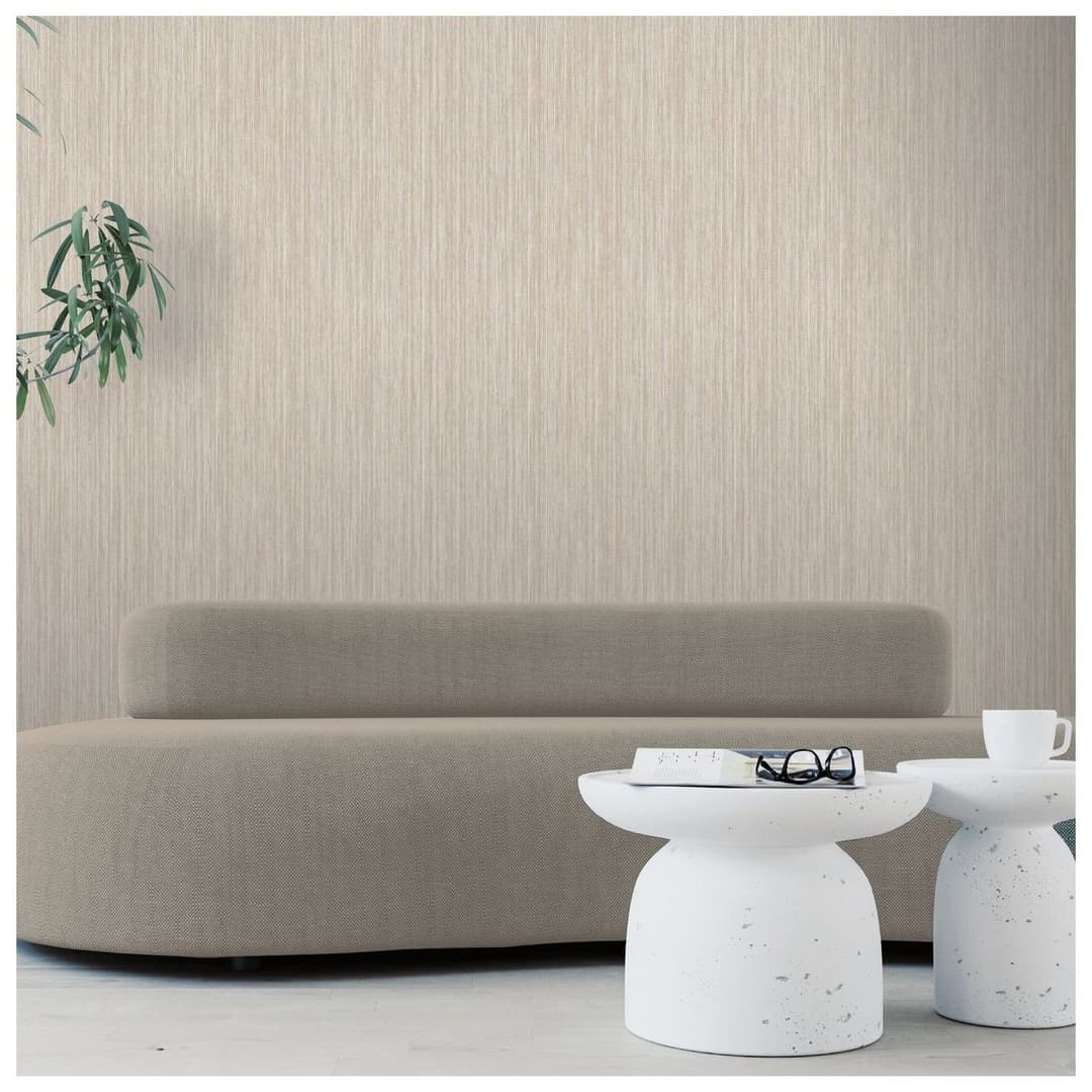 Arthouse Grasscloth Cream Wallpaper - Image 4
