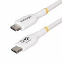 StarTech.com 3m White USB-C Charging Cable, USB-IF Certified USB C Cable, 240W PD EPR, USB 2.0 Type-C Laptop Charger Cord, USB-C Data Transfer Cable, TPE Jacket thumbnail 1
