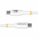 StarTech.com 3m White USB-C Charging Cable, USB-IF Certified USB C Cable, 240W PD EPR, USB 2.0 Type-C Laptop Charger Cord, USB-C Data Transfer Cable, TPE Jacket thumbnail 4