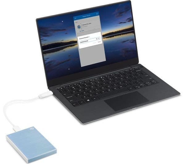 SEAGATE One Touch Portable Hard Drive - 1 TB, Blue - Image 9