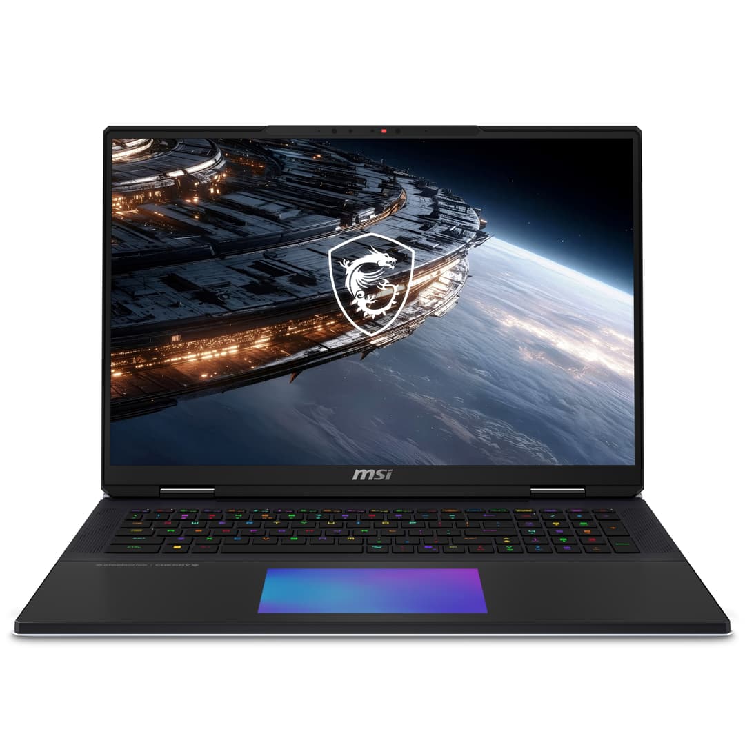 MSI Titan 18 HX A2WJ-1072UK Intel Core Ultra 9 290HX Plus Laptop 45.7 cm (18") UHD+ 64 GB DDR5-SDRAM 4 TB SSD NVIDIA GeForce RTX 5090 Wi-Fi 7 (802.11be) Windows 11 Home Black - Image 1