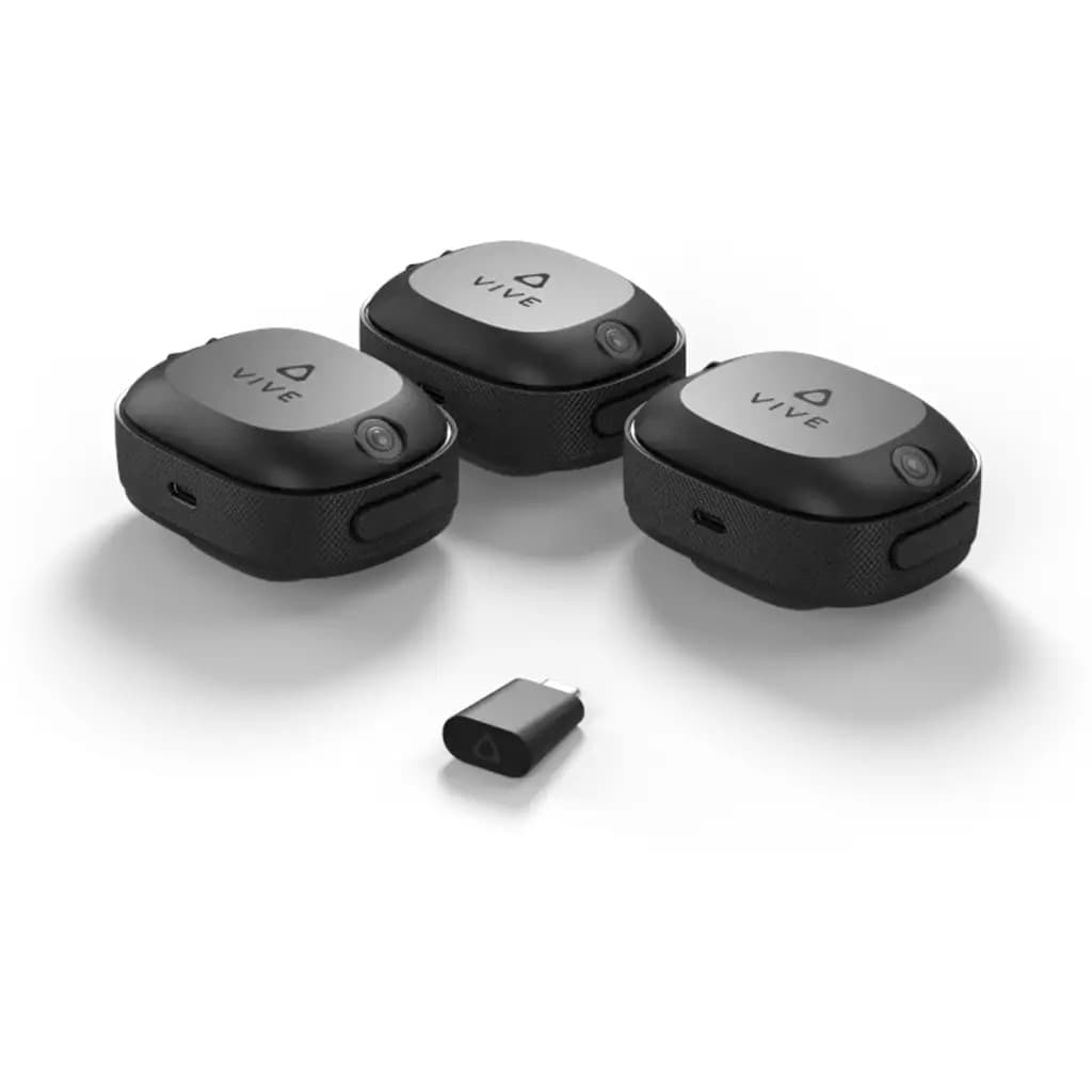 HTC VIVE Ultimate Tracker 3+1 Kit 3 Trackers with Wireless Dongle - Black - Image 2