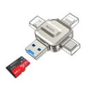 Yesido GS23 4-in-1 USB 3.0 Multifunction Card Reader - White thumbnail 1