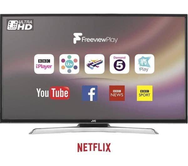 JVC LT-49C870 49" Smart 4K Ultra HD HDR LED TV - Image 1