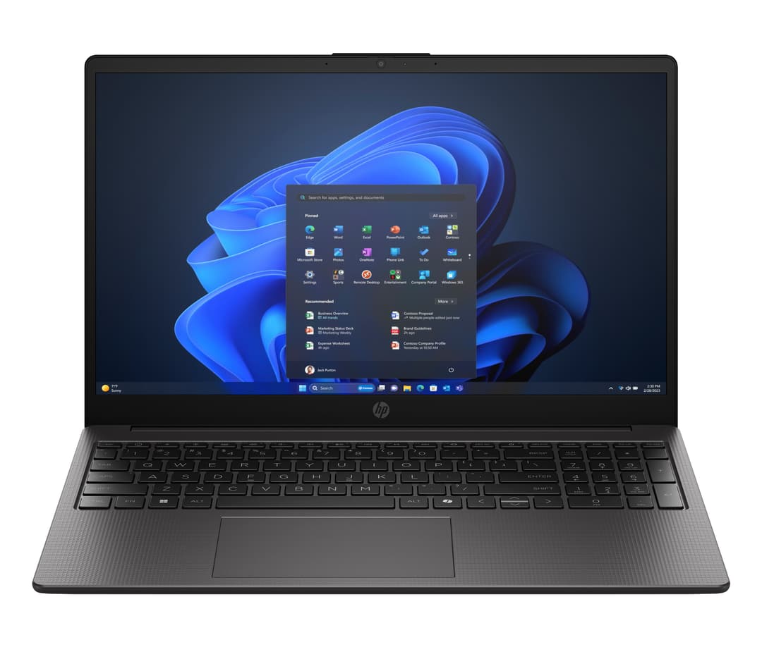 HP 250R G10 Intel Core 5 120U Laptop 39.6 cm (15.6") Full HD 24 GB DDR5-SDRAM 512 GB SSD Wi-Fi 6 (802.11ax) Windows 11 Home Black - Image 1