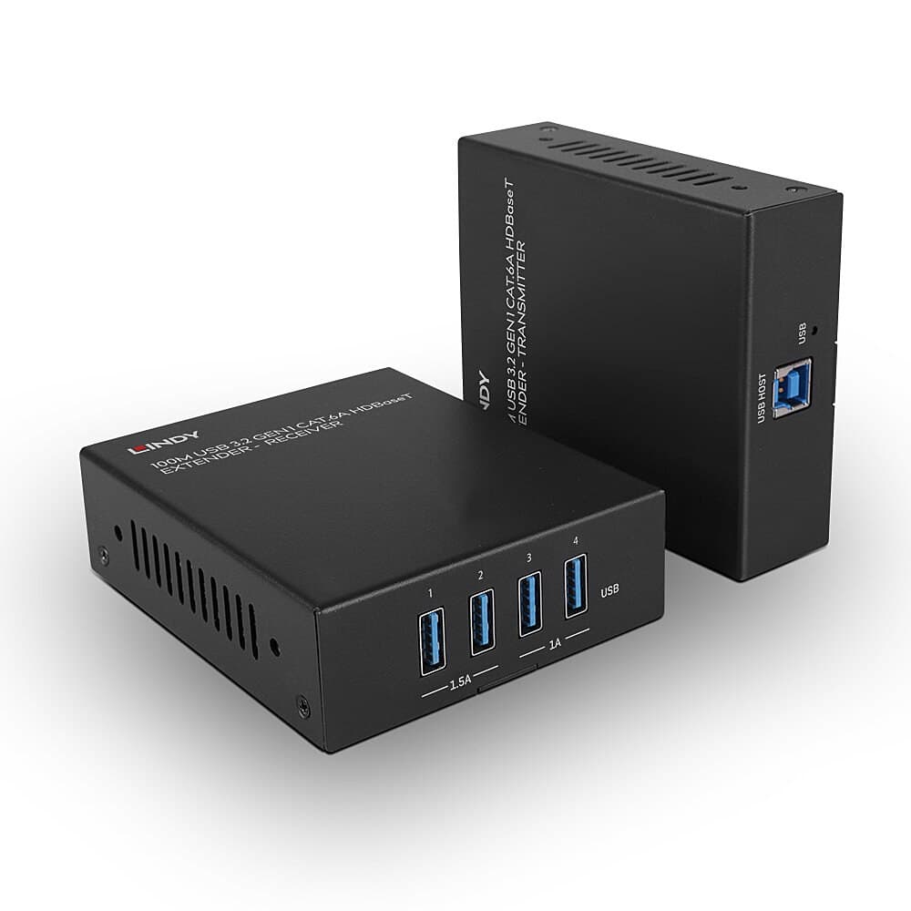 Lindy 100m USB 3.2 Gen 1 Cat.6A HDBaseT Extender - Image 1