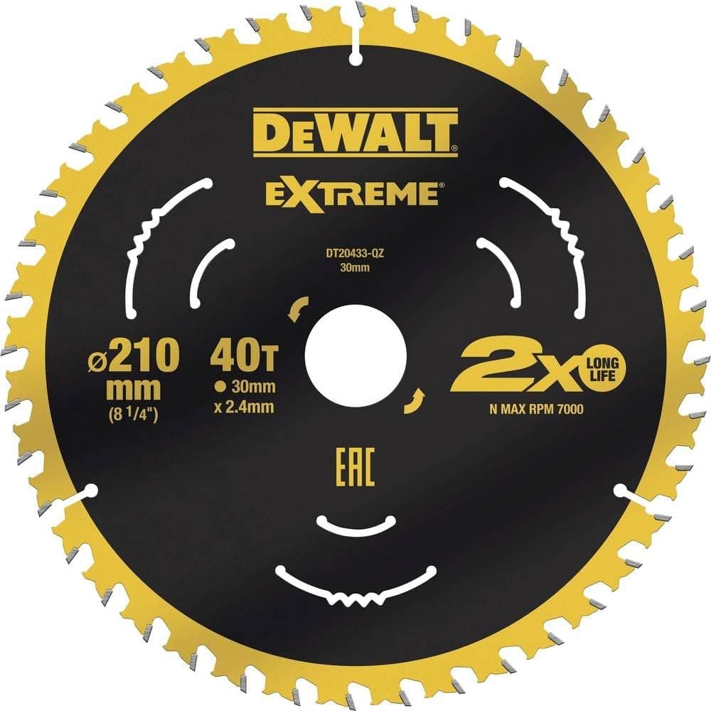 DEWALT DT20433-QZ Saw Blade - Silver - Image 1