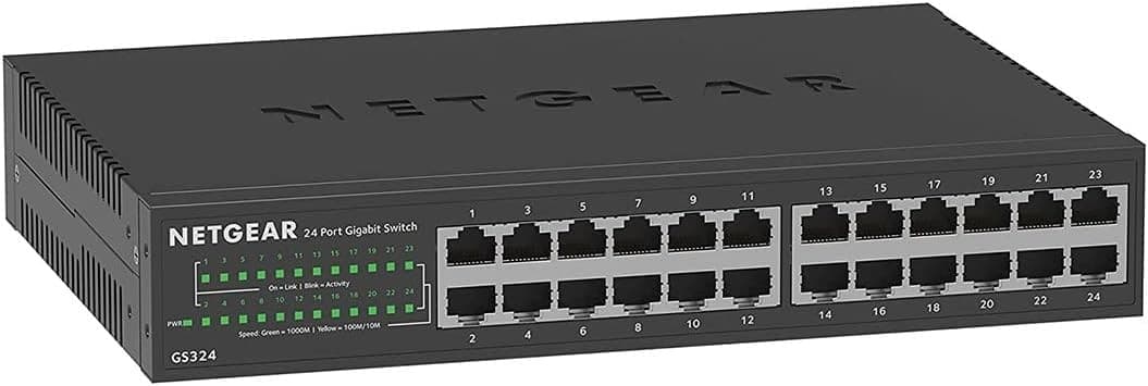 NETGEAR SOHO GS324 - switch - 24 ports - unmanaged - rack-mountable - Image 1