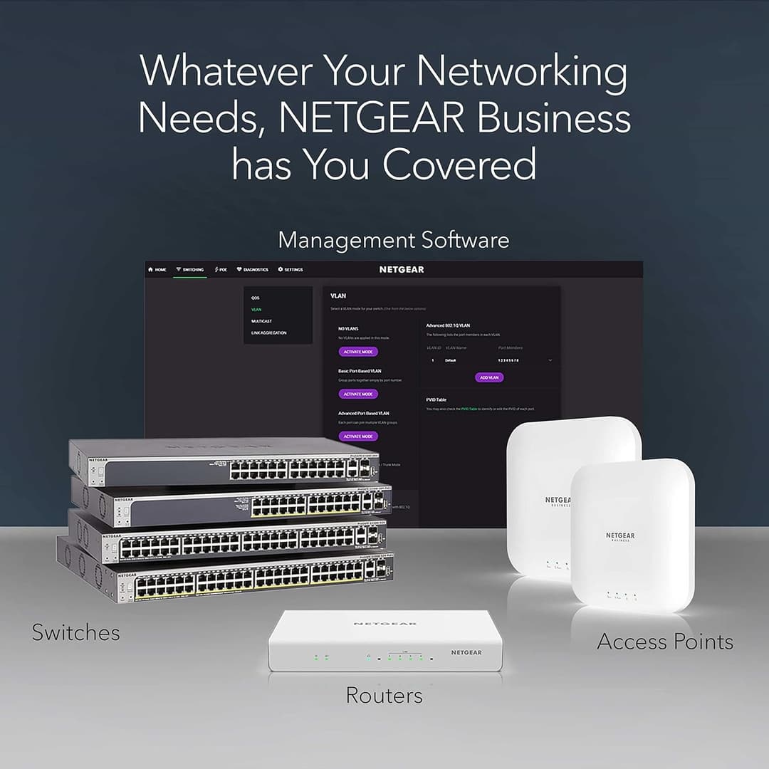 NETGEAR SOHO GS324 - switch - 24 ports - unmanaged - rack-mountable - Image 5