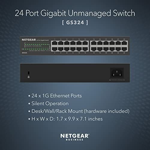 NETGEAR SOHO GS324 - switch - 24 ports - unmanaged - rack-mountable - Image 8