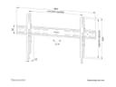 Neomounts LEVEL-850 WL30S-850BL18 Fixed TV Wall Mount 43-86", VESA 100x100-800x400, 60kg, Black thumbnail 8