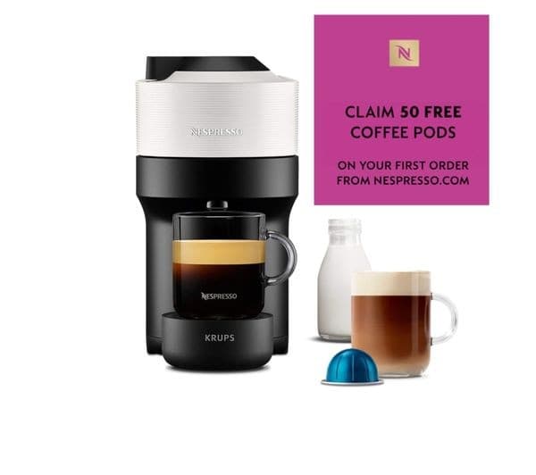 Nespresso Vertuo Pop XN920141 Coffee Machine Coconut White - Image 8