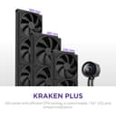 NZXT Kraken Plus RL-KN280-B2 AIO CPU Cooler - Black thumbnail 2