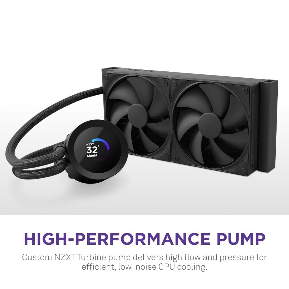 NZXT Kraken Plus RL-KN280-B2 AIO CPU Cooler - Black - Image 3