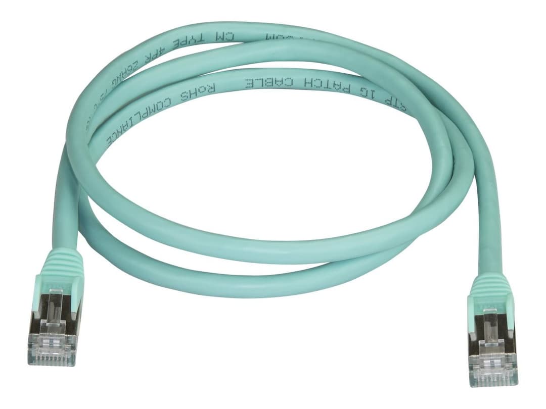 StarTech CAT6A Ethernet Cable 1m Aqua - Image 1