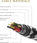 Native Union Belt Cable Lightning to USB-A 1.2m Braided Charge & Sync Cable with Leather Strap, Zebra thumbnail 4