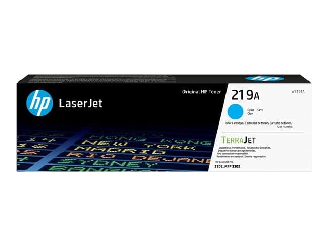 HP 219A Cyan Original LaserJet Toner Cartridge (W2191A) - 1,200 Pages - Image 4