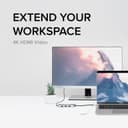 Plugable Technologies USB-C Hub 7-in-1, Driverless USB C Hub Compatible with Mac, Windows, Chromebook, USB4, Thunderbolt 4, and More (4K HDMI, 3 USB 3.0, SD & microSD Card Reader, 100W Charging) thumbnail 4