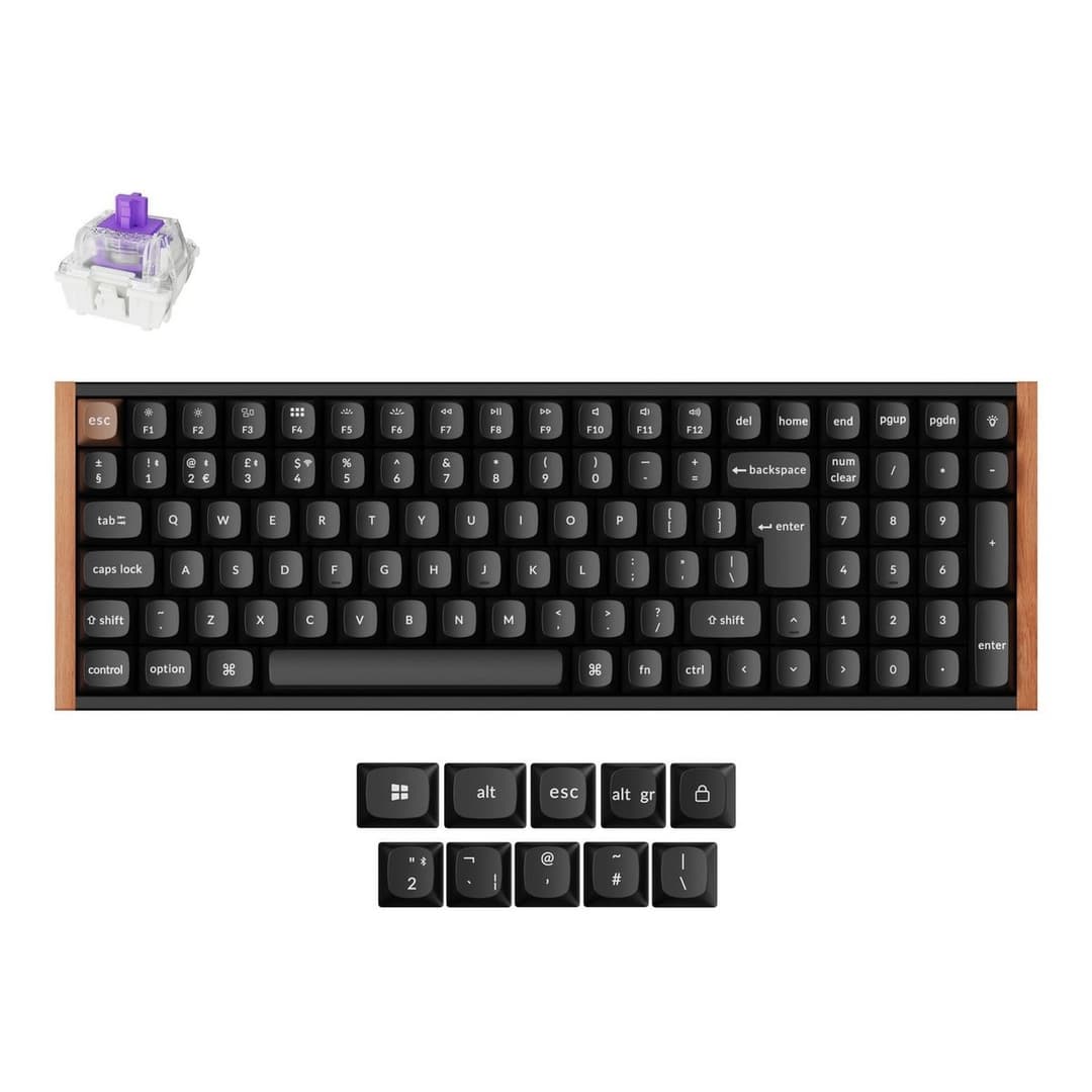 Keychron K4 Version 2 Wireless Mechanical Keyboard - Black - Image 1