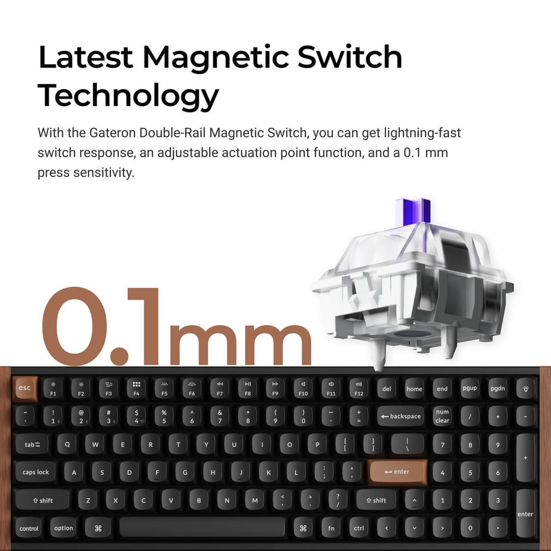 Keychron K4 Version 2 Wireless Mechanical Keyboard - Black - Image 3