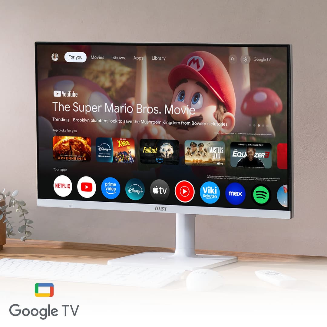 MSI Modern MD272UPSW 27" IPS UHD 4K USB-C Google TV Smart Monitor - Image 10