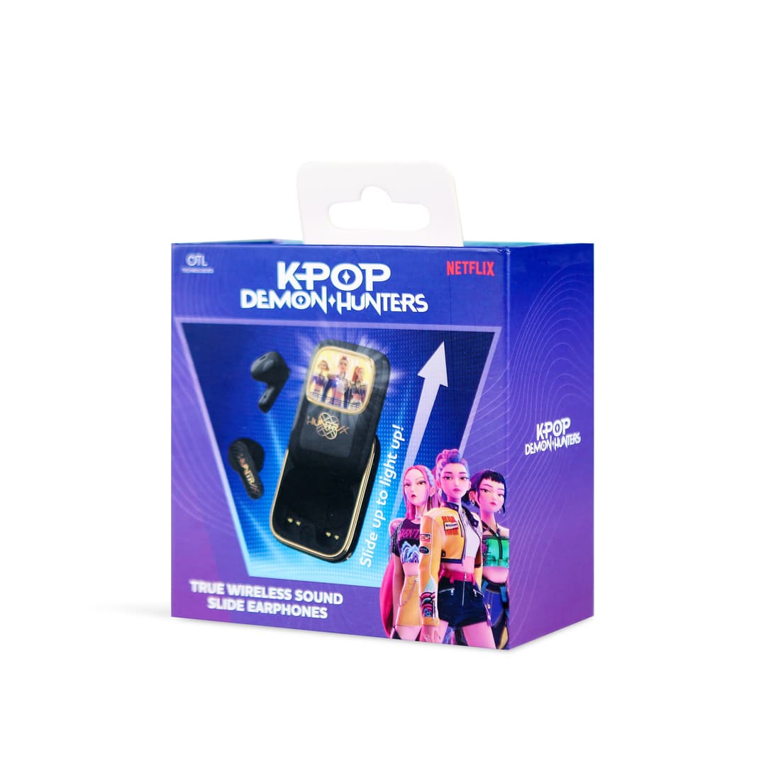 OTL KPop Demon Hunters Huntr/X TWS Slide Earphones Black - Image 5