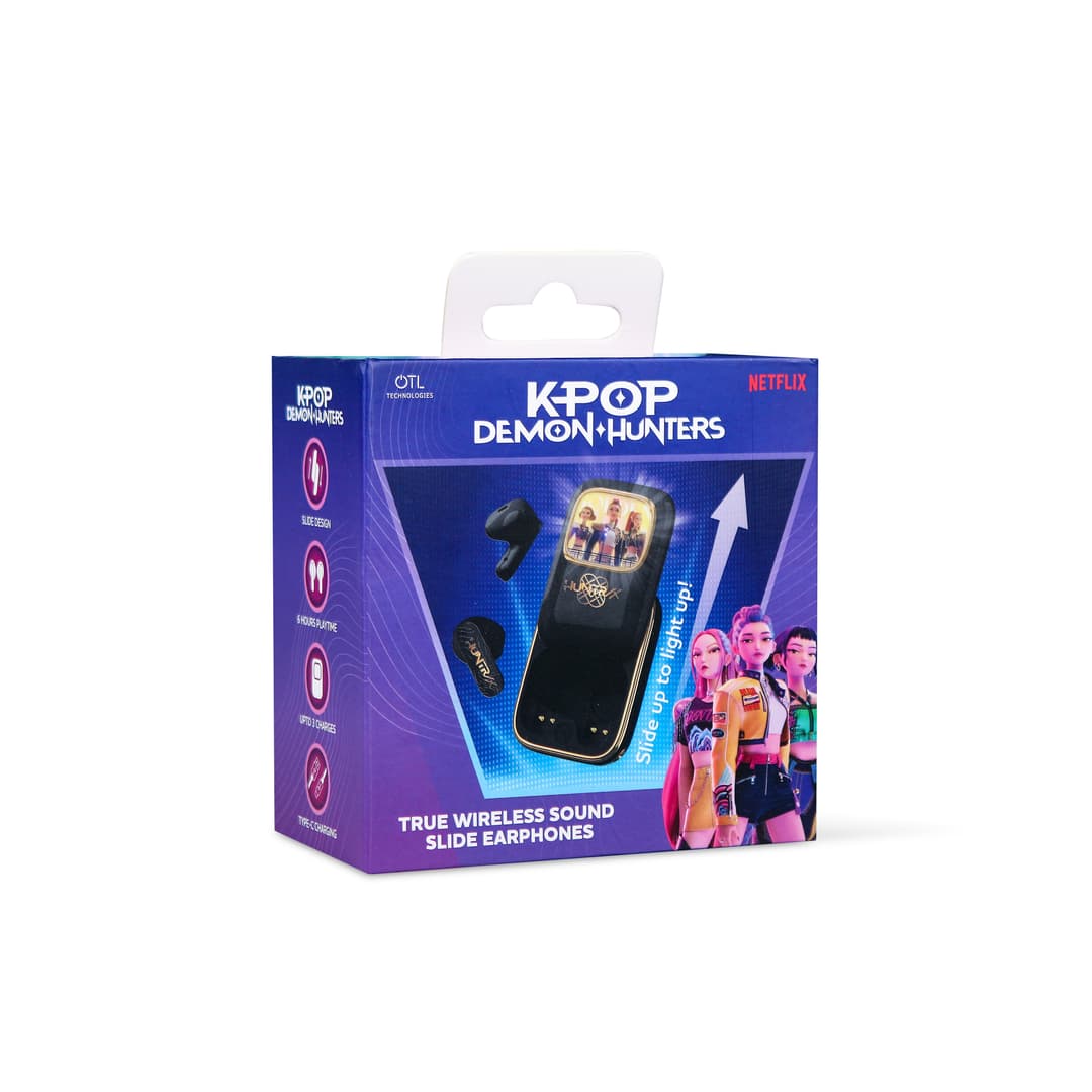 OTL KPop Demon Hunters Huntr/X TWS Slide Earphones Black - Image 6
