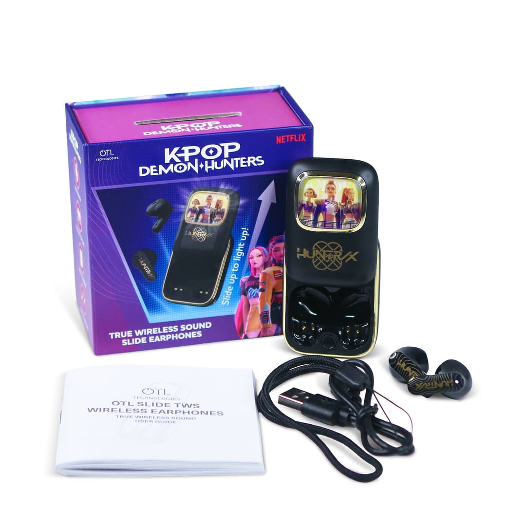 OTL KPop Demon Hunters Huntr/X TWS Slide Earphones Black - Image 7
