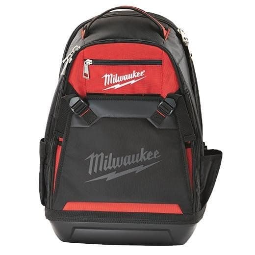 Milwaukee 48228200 Jobsite Backpack, 35 Pocket - Red/Black - Image 1