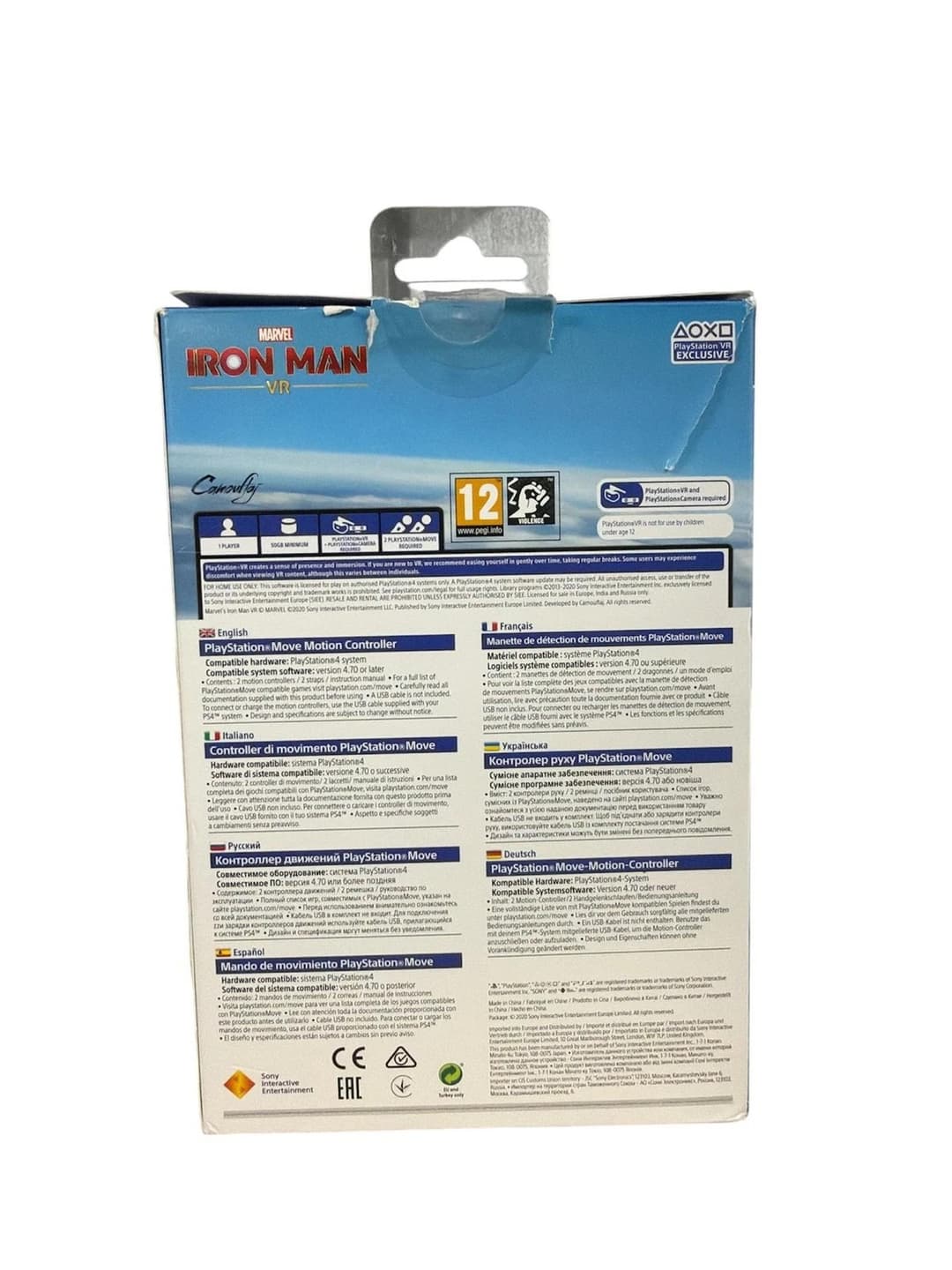 Iron Man VR + Move Motions Controllers PS4 PSVR - Image 4