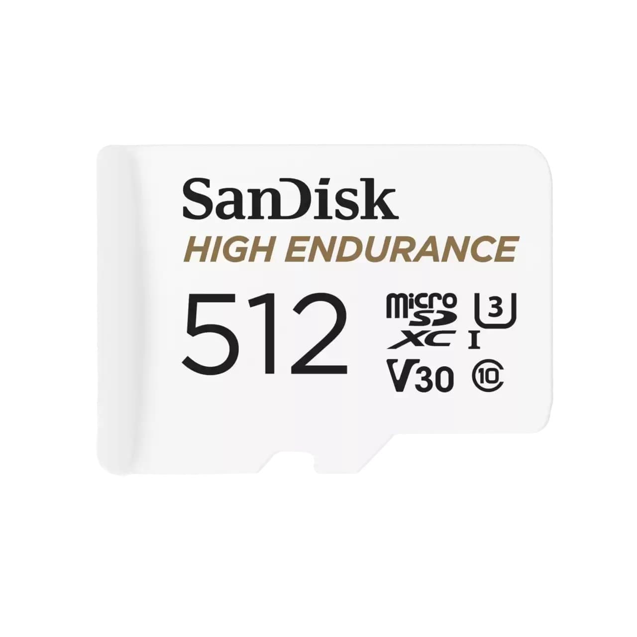 SanDisk High Endurance microSDXC Class 10 UHS-I U3 V30 Memory Card with SD Adapter 512GB