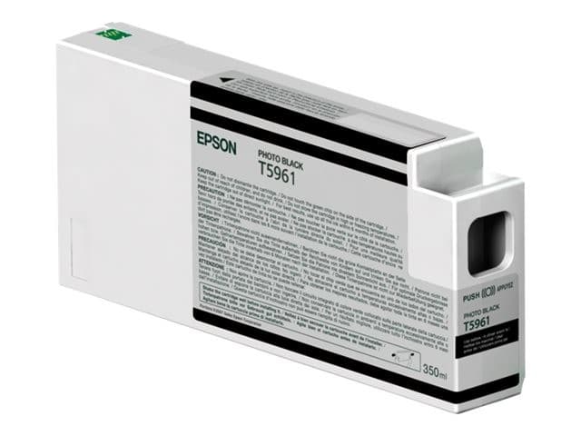 Epson T5961 UltraChrome HDR 350ml Ink Cartridge for Stylus Pro 7900/9900 - Photo Black - Image 1