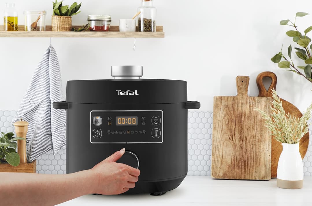 Tefal CY7548 Turbo Cuisine Multicooker Electric Pressure Cooker - Black - Image 4