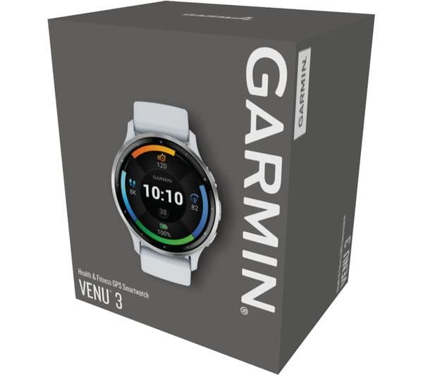 Garmin Venu 3 GPS Smartwatch 45mm - Silver & Whitestone - Image 10
