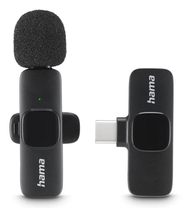 Hama Smart Wireless Black Lavalier/Lapel microphone - Image 1