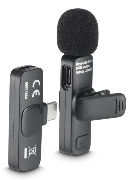 Hama Smart Wireless Black Lavalier/Lapel microphone - Image 3