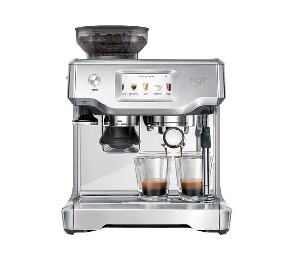 SAGE the Barista Touch SES880 Bean to Cup Coffee Machine - Stainless Steel & Chrome