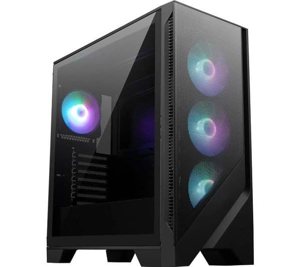 MSI MAG Forge 320R Airflow ATX Mid-Tower PC Case - Black - Image 1