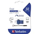 VERBATIM Store ‘n’ Go Dual USB 3.2 Gen 1 USB-C / USB-A Memory Stick - 32 GB, Black thumbnail 6