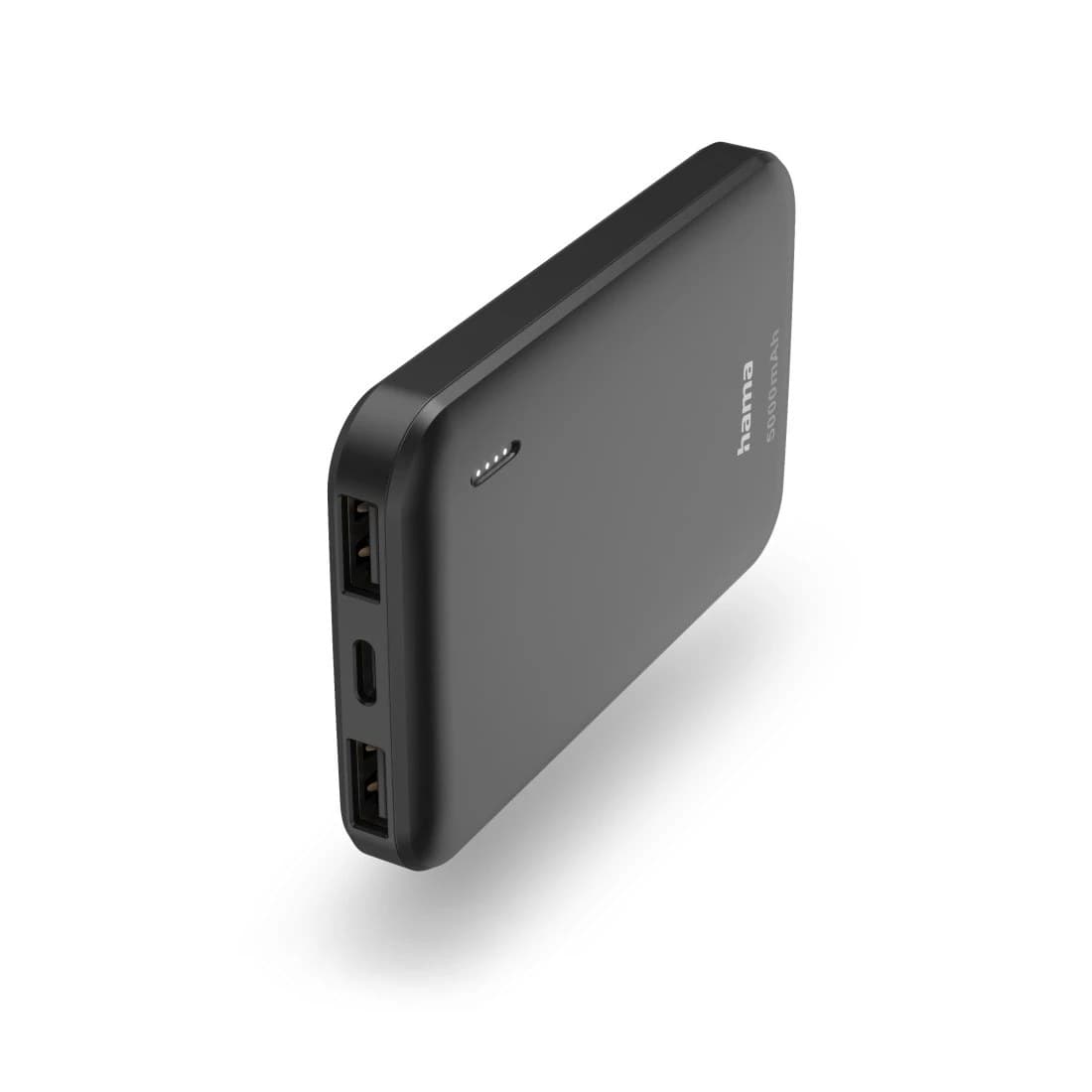 Hama Pocket 5 Power Pack 5000 mAh, 2x USB-A - Anthracite (00201707)