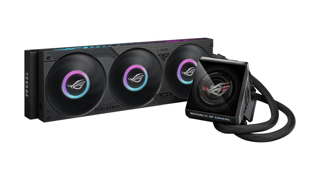 ASUS ROG Strix LC IV 360 ARGB LCD Intel/AMD AIO Liquid CPU Cooler - Black - Image 3