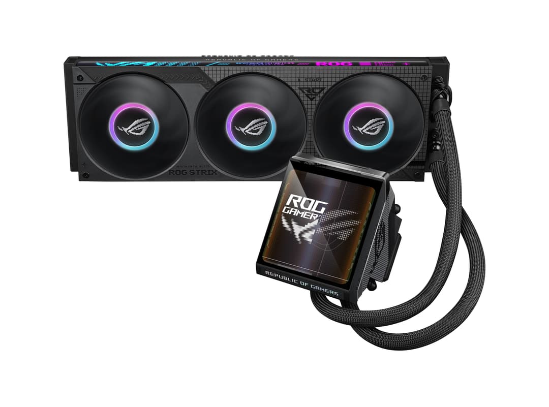 ASUS ROG Strix LC IV 360 ARGB LCD Intel/AMD AIO Liquid CPU Cooler - Black - Image 4
