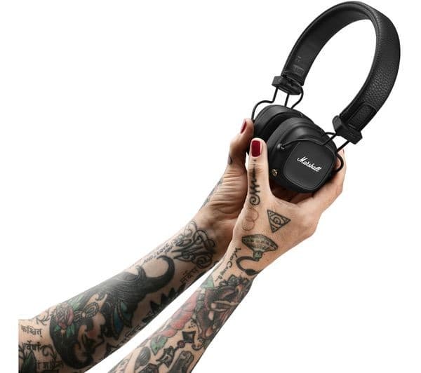 Marshall Major IV Wireless Bluetooth On-Ear Headphones - Black - Image 3