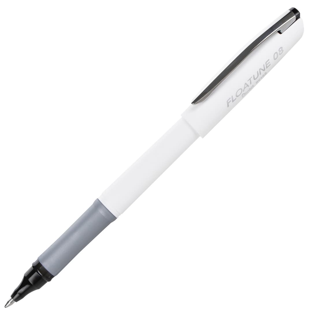 Pentel FLOATUNE Rollerball  0.8mm  Medium Line  Black Ink  1 Dozen - Image 2