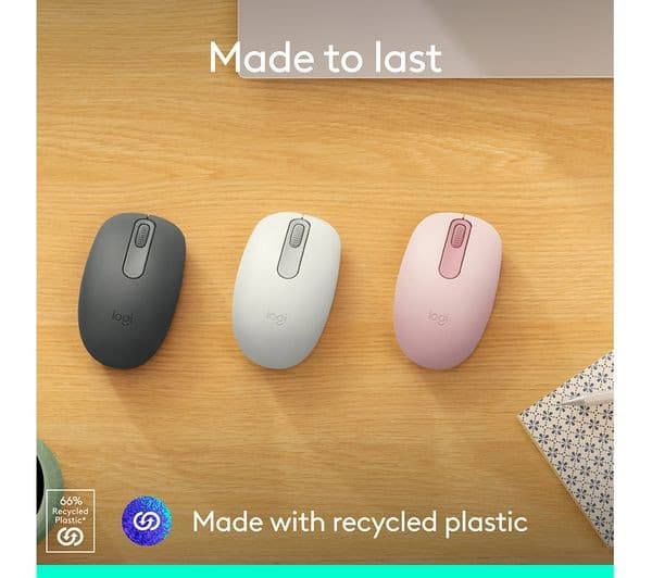 Logitech M196 Mouse Off-White - Image 4